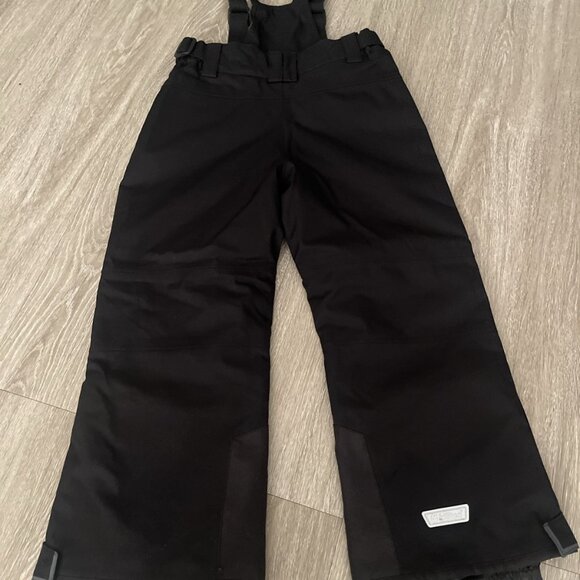 Killtec Level 3 Snow Pants Bibs Youth Size 8 Black Tech Line Ski Snowboard - Picture 6 of 6